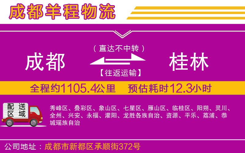 成都到桂林物流專(zhuān)線