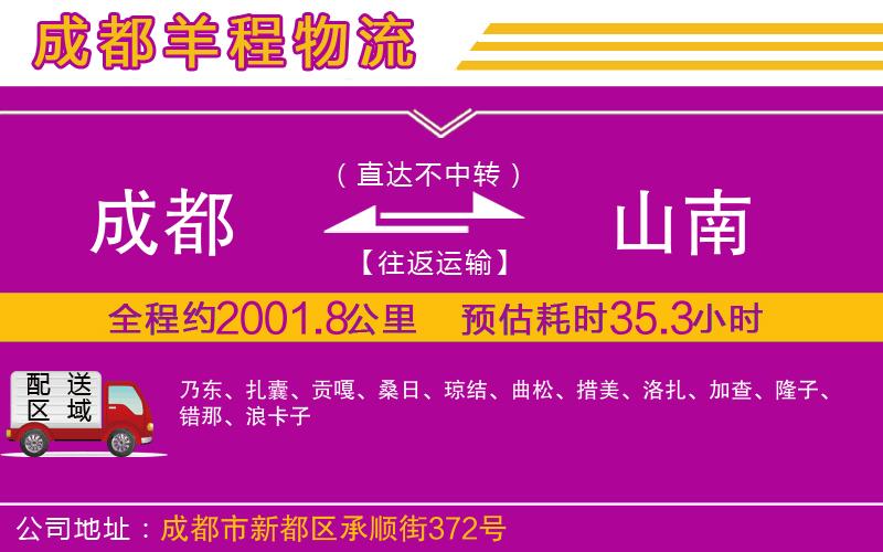 成都到山南貨運(yùn)