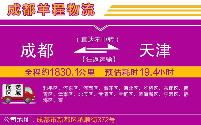 成都到天津貨運(yùn)專(zhuān)線