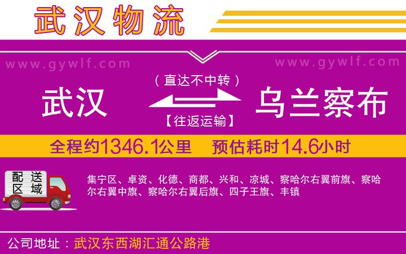 武漢到烏蘭察布物流公司