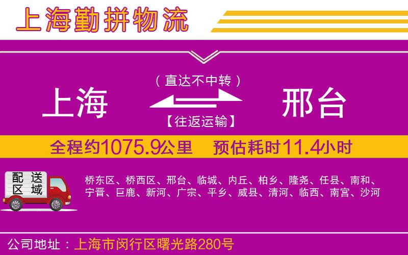 上海到邢臺物流專線