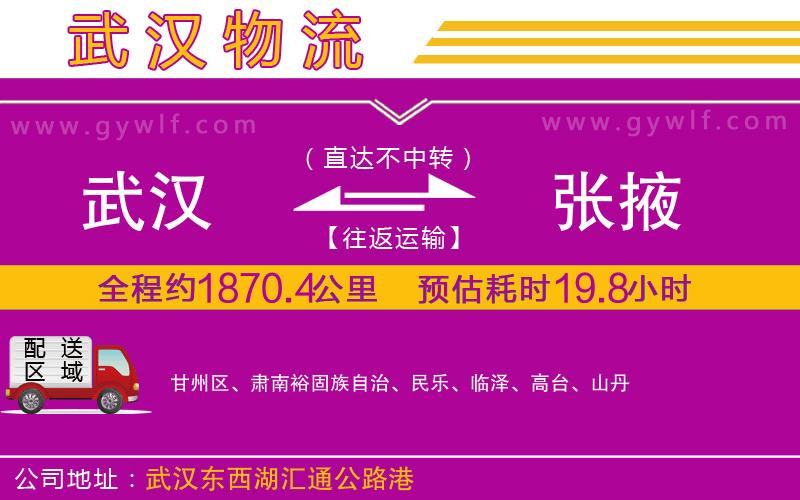 武漢到張掖物流公司