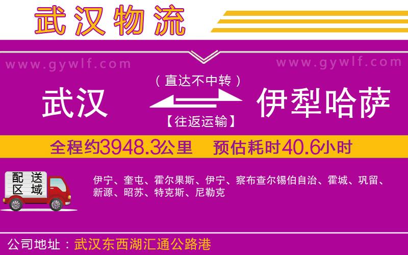 武漢到伊犁哈薩克自治州物流公司