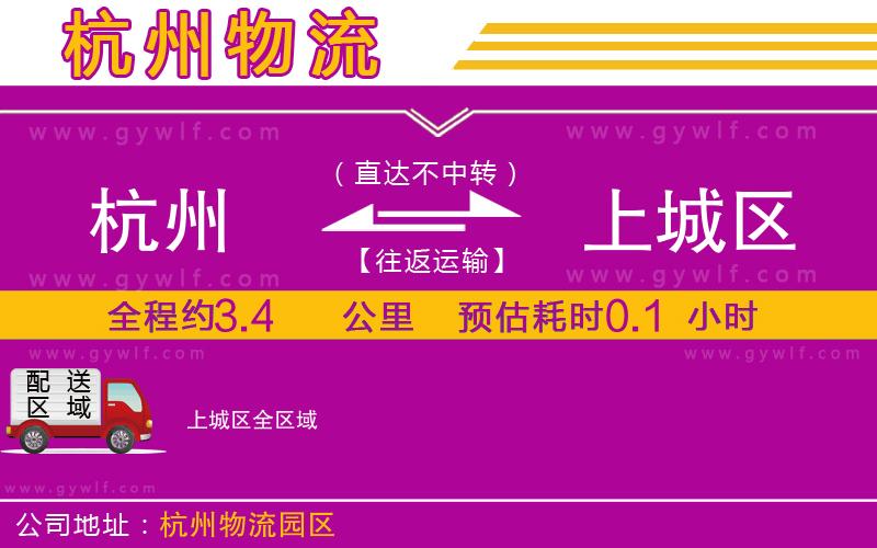 杭州到上城區(qū)物流公司