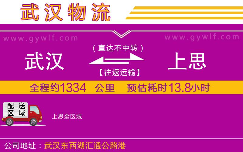 武漢到上思貨運(yùn)公司