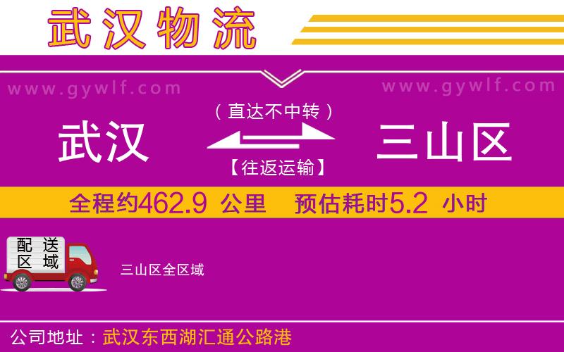 武漢到三山區(qū)物流專線