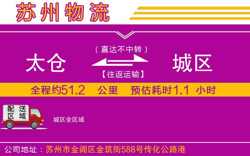 太倉到城區(qū)物流公司