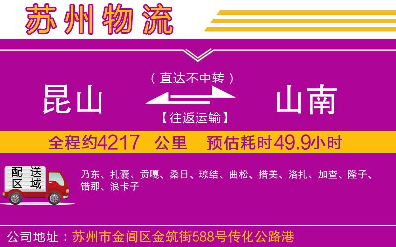 昆山到山南物流公司