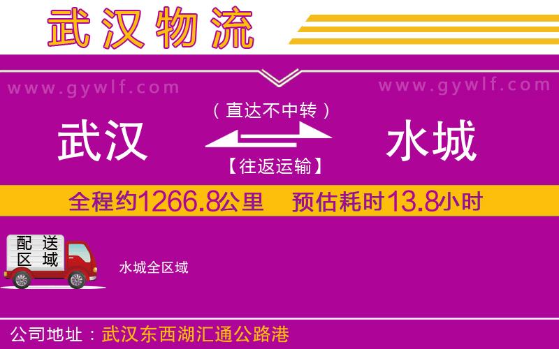 武漢到水城物流公司