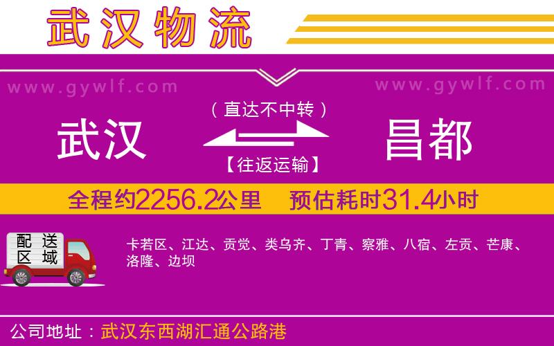 武漢到昌都物流公司