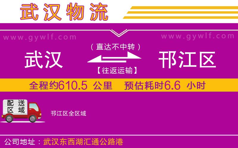 武漢到邗江區(qū)物流專線