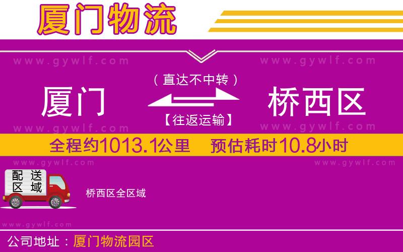 廈門(mén)到橋西區(qū)物流公司