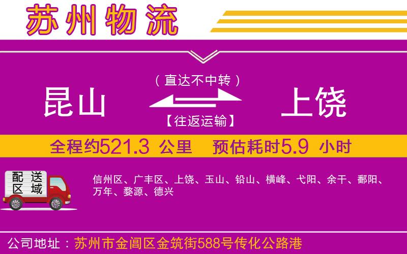 昆山到上饒物流公司