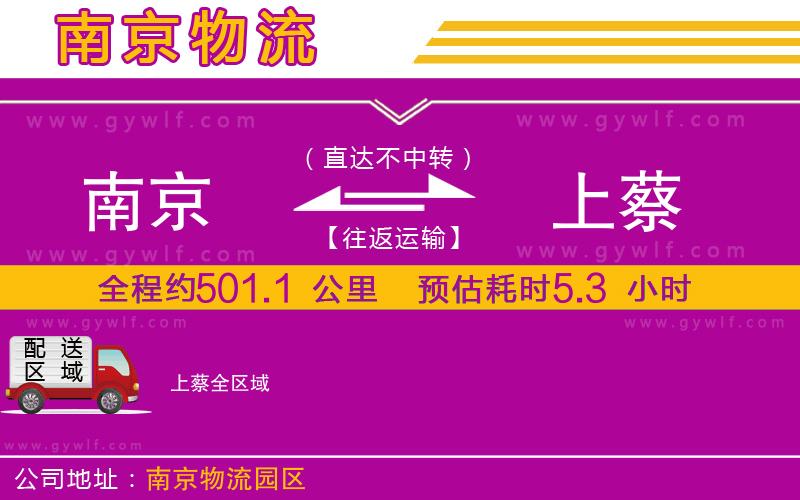 南京到上蔡物流公司