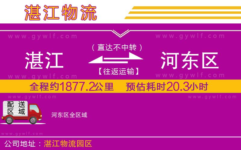 湛江到河?xùn)|區(qū)物流公司