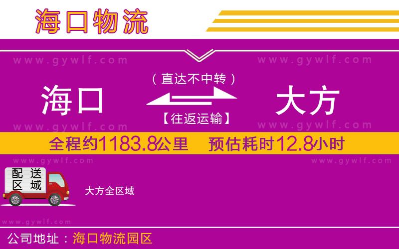 海口到大方物流公司