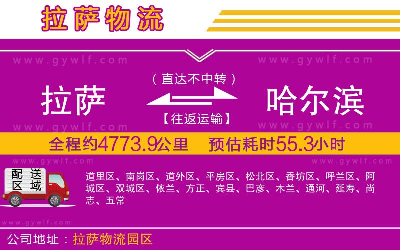 拉薩到哈爾濱物流公司