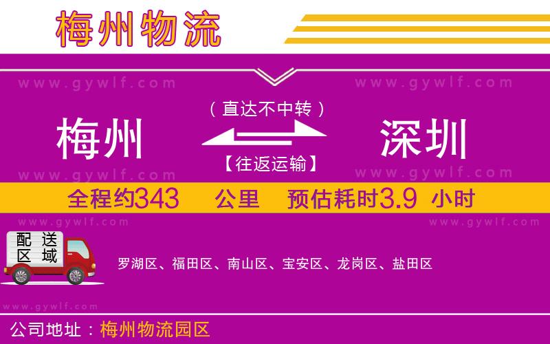 梅州到深圳物流公司