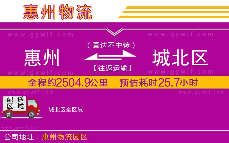 惠州到城北區(qū)物流公司