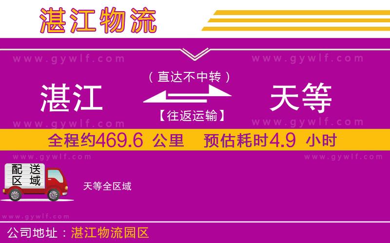 湛江到天等物流公司