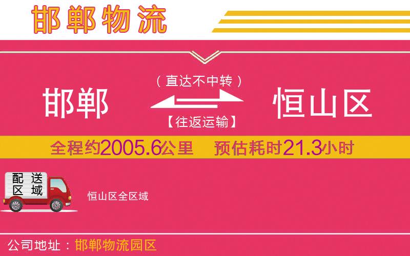 邯鄲到恒山區(qū)物流公司