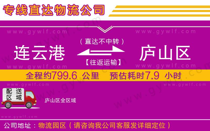 連云港到廬山區(qū)物流公司