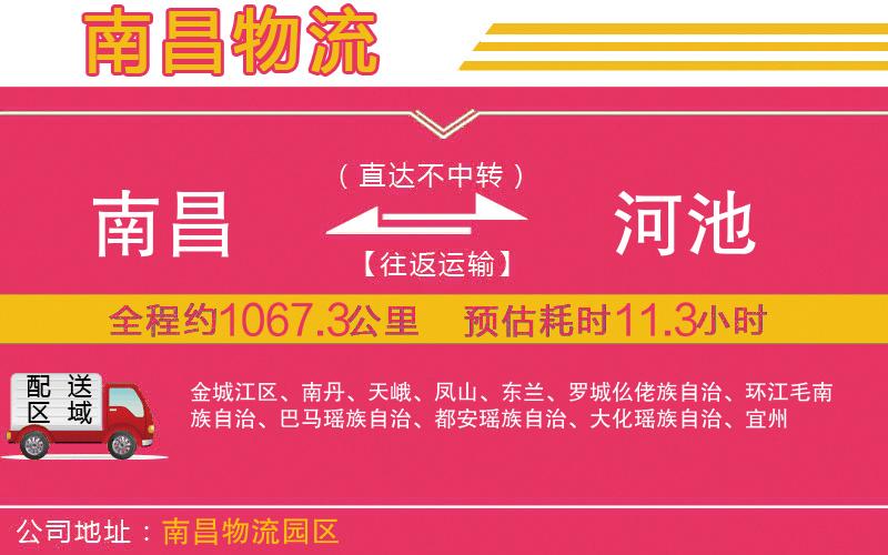 南昌到河池物流公司