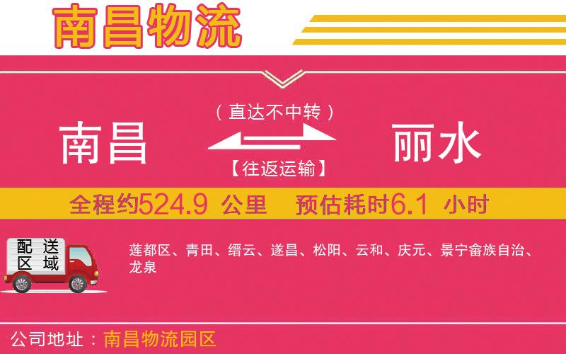 南昌到麗水物流公司