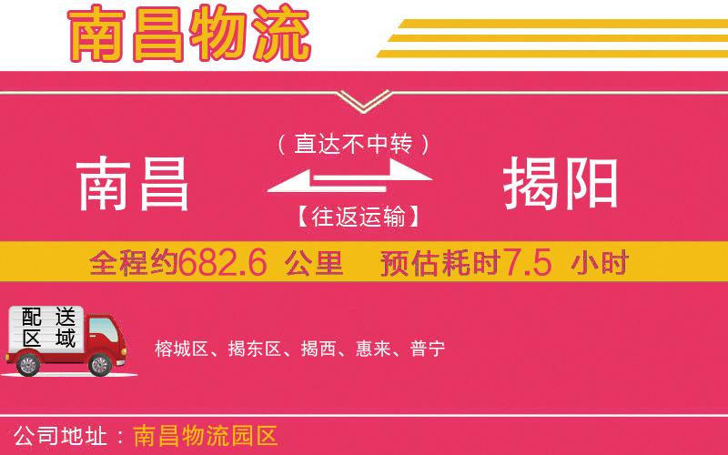 南昌到揭陽物流公司