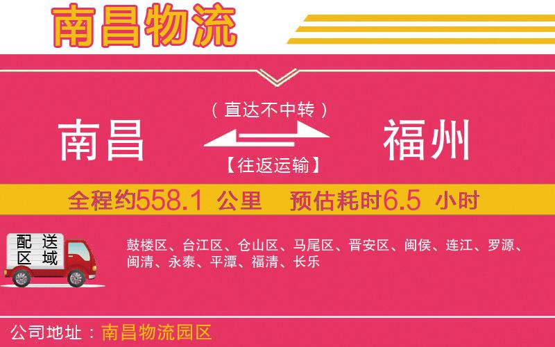 南昌到福州物流公司