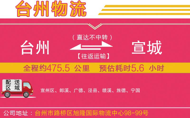 臺州到宣城物流公司