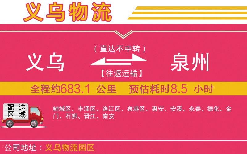 義烏到泉州物流公司