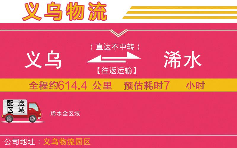 義烏到浠水物流公司