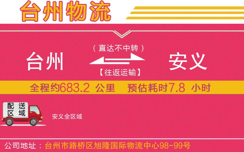 臺州到安義物流公司