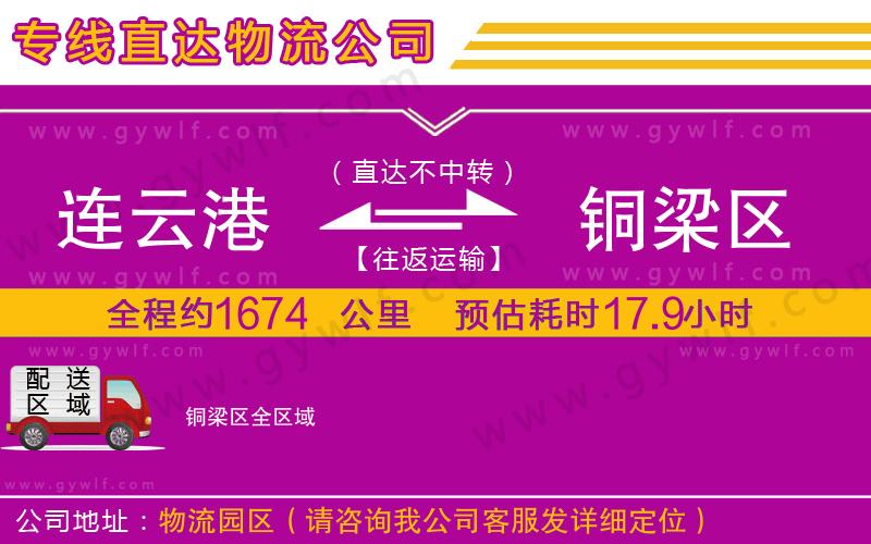 連云港到銅梁區(qū)物流公司