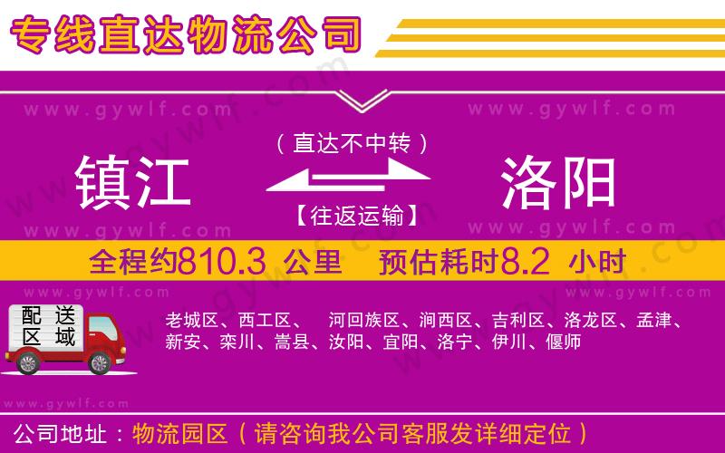 鎮(zhèn)江到洛陽物流公司