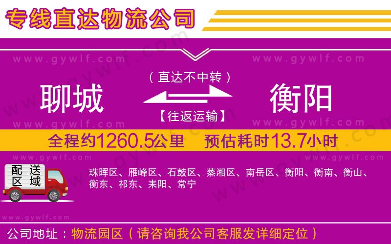 聊城到衡陽(yáng)物流公司