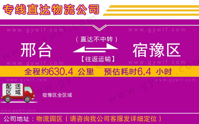 邢臺到宿豫區(qū)物流公司