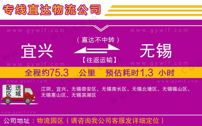 宜興到無(wú)錫物流公司