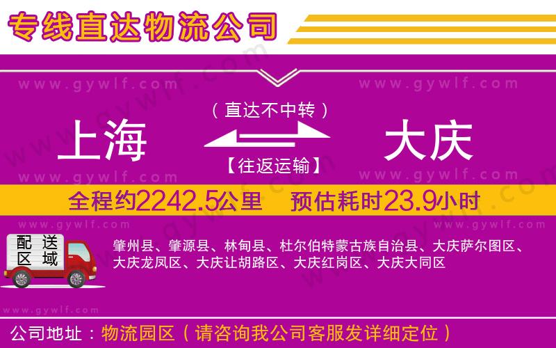 上海到大慶物流專線