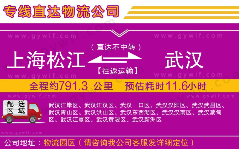 上海松江區(qū)到武漢物流公司