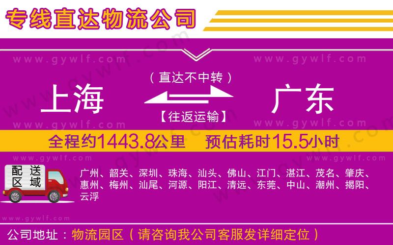 上海到廣東貨運(yùn)公司