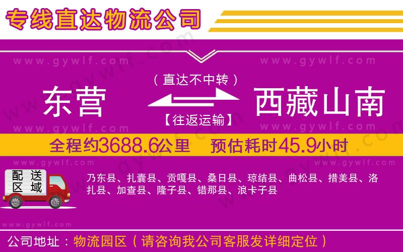 東營到西藏山南地區(qū)物流公司