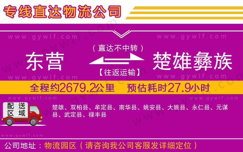 東營(yíng)到楚雄彝族自治州物流公司