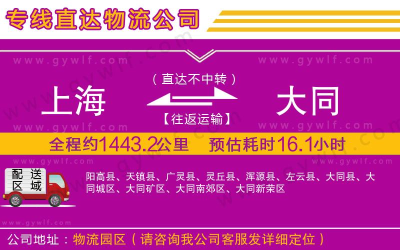 上海到大同貨運(yùn)專線