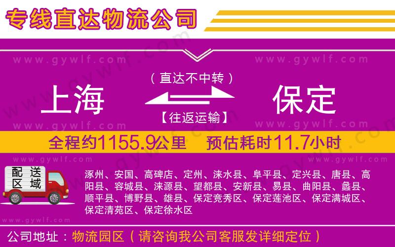 上海到保定貨運(yùn)公司