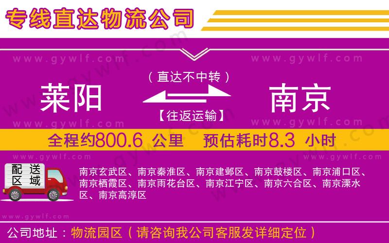 萊陽(yáng)到南京物流公司