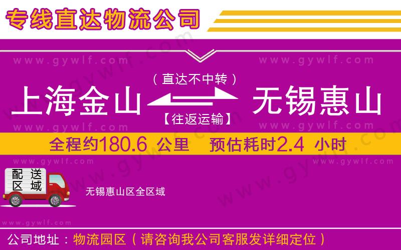 上海金山區(qū)到無(wú)錫惠山區(qū)物流公司