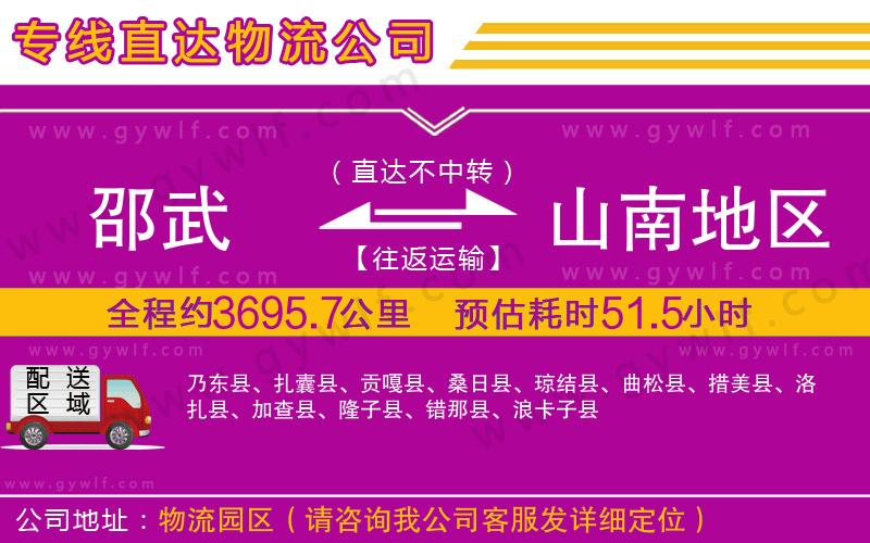 邵武到山南地區(qū)物流公司