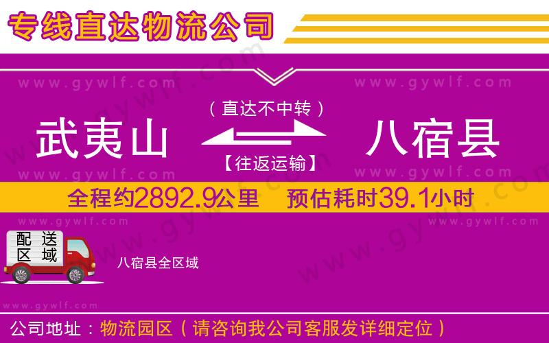 武夷山到八宿縣物流公司